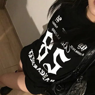 Soren Number Lettering Oversized T-shirt
