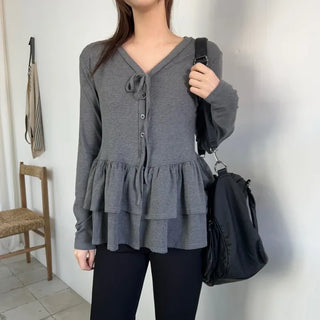 Frill Snap T-shirt