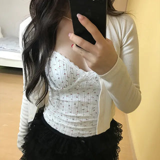 Caron Mini Flower Lace Sleeveless Top