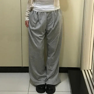 Reti Wide Long Pintuck Cotton Pants