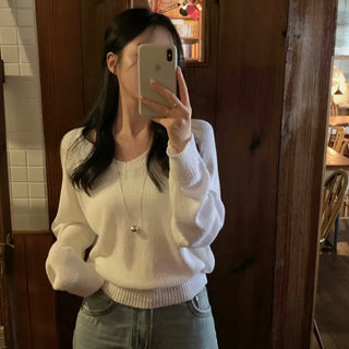 Penner Summer Loose Fit V-Neck Knit
