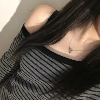 Sia Stripe One-Off Asymmetrical T-shirt