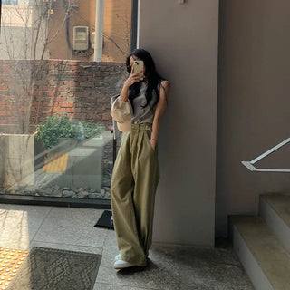 Select Bijou Pintuck Cotton Pants