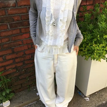 Dot Frill Blouse