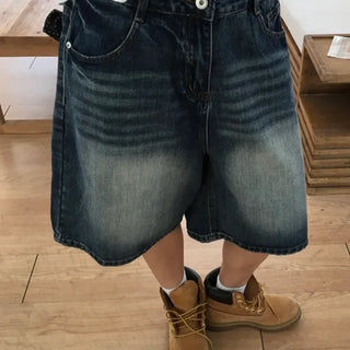 Off-wash Bermuda Denim