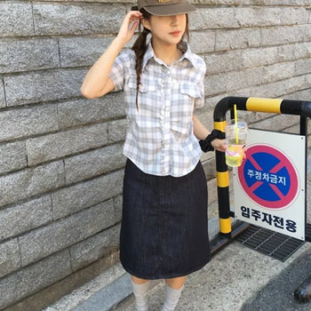 Rain Non-Fade Midi Skirt