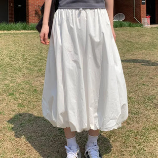 Elastic Cotton Pumpkin Skirt