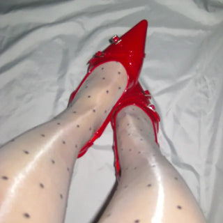 Enamel Buckle Stiletto
