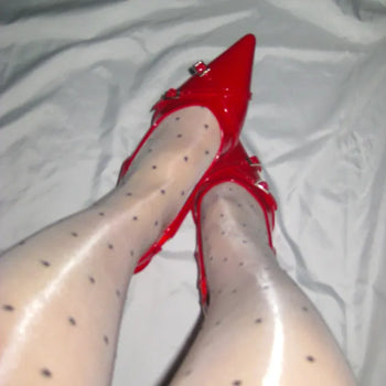 Enamel Buckle Stiletto