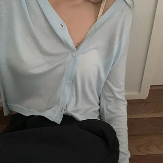 Moipi Summer Long-sleeve Cardigan T-shirt