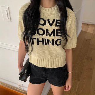 Love Motion short-sleeve knit