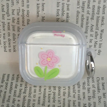 Randy Flower Transparent AirPods Case