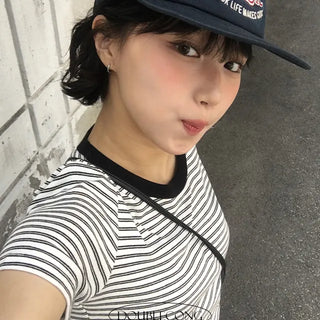 Rolling Striped Short Sleeve