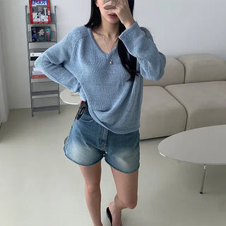 Summer V-neck Knit