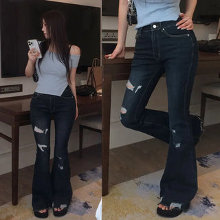 Harek Damaged Bootcut Pants
