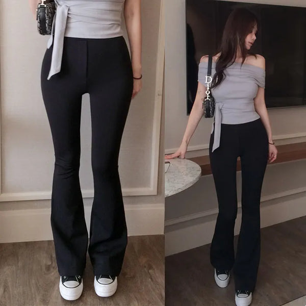 Slough banding bootcut pants