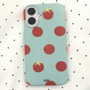 Blin Mint Tomato Pattern Matte Hard iPhone Case