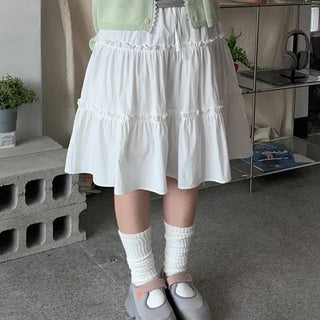 Marie frill midi skirt