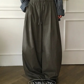 Three Pintuck Cotton Pants