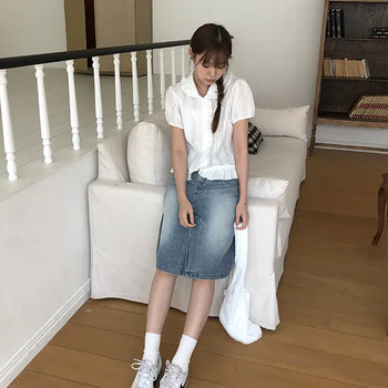 Dior Denim Midi Skirt