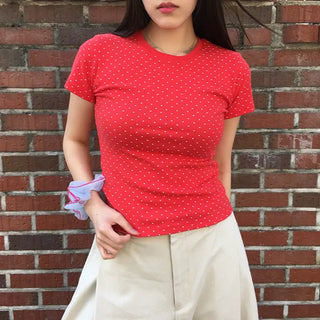Dot Basic Short Sleeve T-shirt