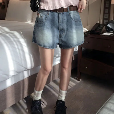 Moarin Wide Denim Shorts