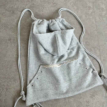 Hooded Drawstring Backpack