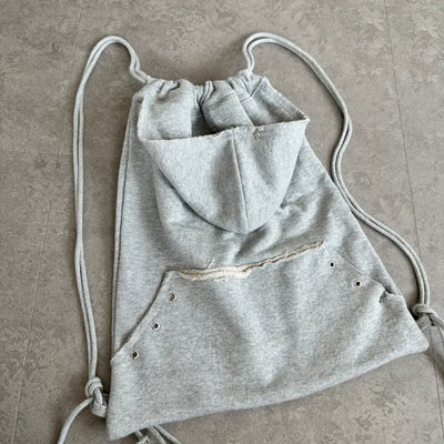Hooded Drawstring Backpack