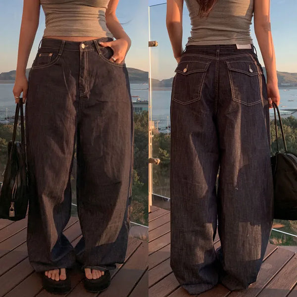 Briton Summer Denim Wide Pants