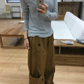 Piece Nylon Pocket Cargo Pants