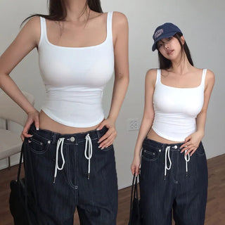 Hevening Square Neck Sleeveless [Built-in Cup]