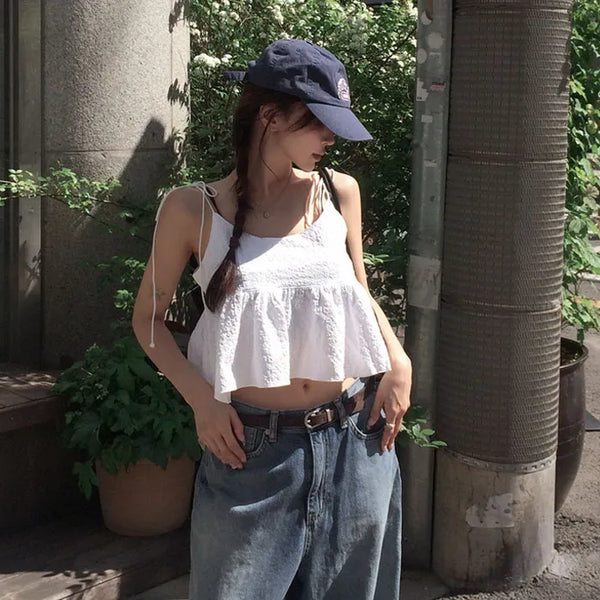 Plåsen Jacquard Sleeveless Blouse