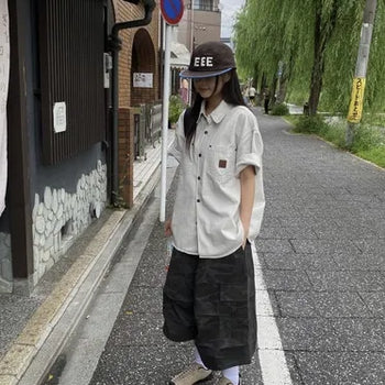Combat Camo Knee-length Bermuda Shorts / 2 Colors