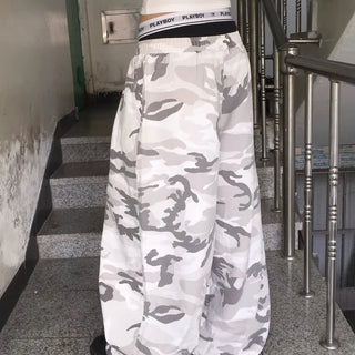 CAMO BIG MEGA WIDE PANT Camo Pattern Big Mega Wide Long Pants Camo Wide Pants