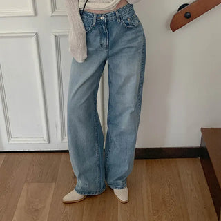 American wide denim pants