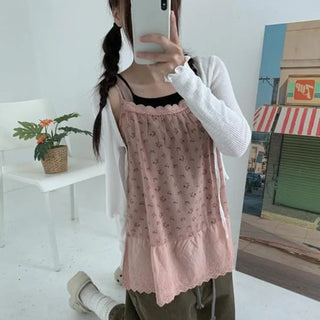 Lotus Flower Layered Sleeveless Top