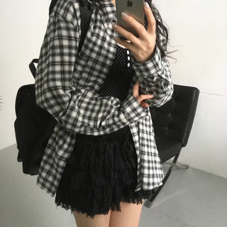 Cookie Oversized Check Shirt