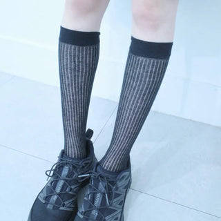 See-through loose knee socks
