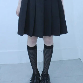 Basic Elastic Waist Midi Skirt