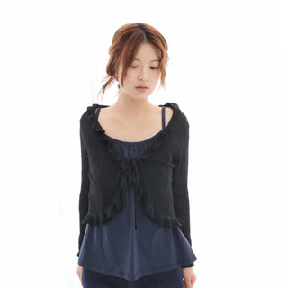 frill cardigan