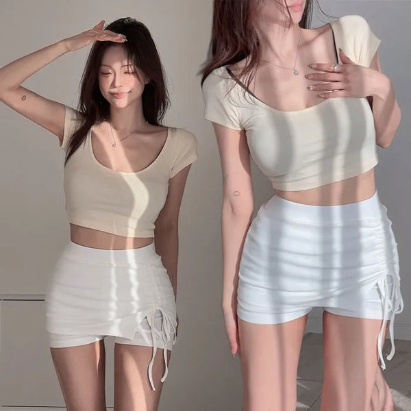Stoby Reversible Crop T-shirt [Modal 35%]