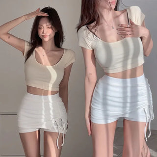 Stoby Reversible Crop T-shirt [Modal 35%]