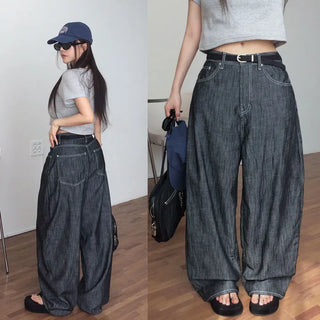 Ocicle raw denim wide pants
