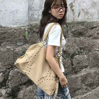Studded Big Shoulder Bag