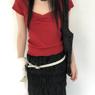 Shirred Wing T-shirt