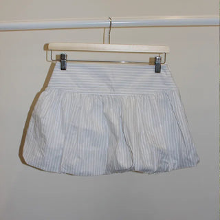 Striped balloon skirt