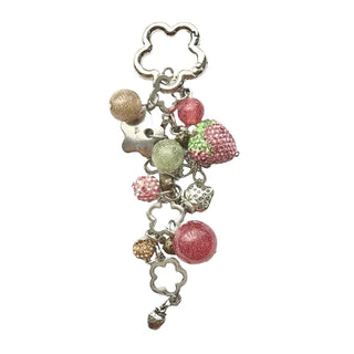 strawberry sparkling keyring
