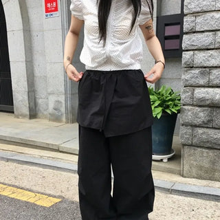 Fade Nylon Layered Pants