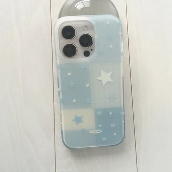 BT Star Check Patch Hard iPhone Case