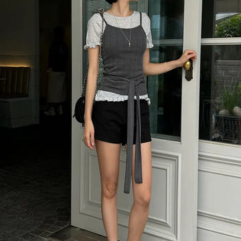 Nikki Spandex 3/4 Cotton Shorts